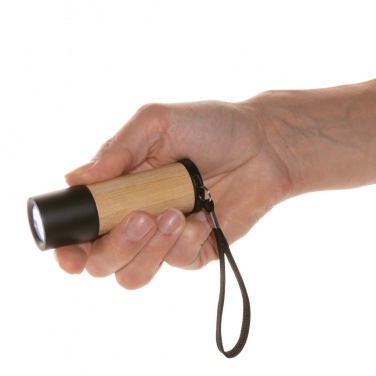 Logotrade promotional giveaway image of: Bamboo and RCS certfied recycled plastic torch