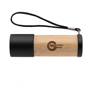 Logo trade promotional giveaways picture of: Bamboo and RCS certfied recycled plastic torch