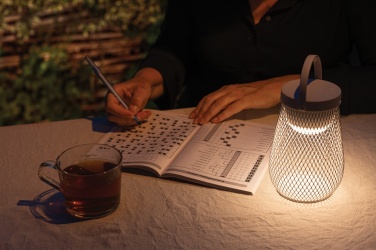 Logotrade promotional merchandise photo of: Aurora RCS recycled plastic USB re-chargeable table lamp