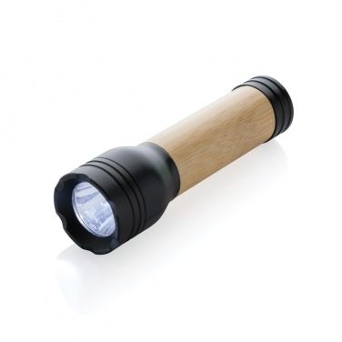 Logo trade corporate gifts picture of: Lucid 1W RCS certified recycled plastic & bamboo torch