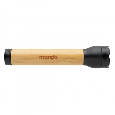Logotrade promotional giveaway picture of: Lucid 5W RCS certified recycled plastic & bamboo torch