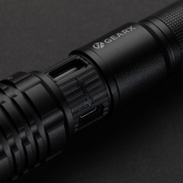 Logo trade advertising product photo of: Gear X USB re-chargeable torch