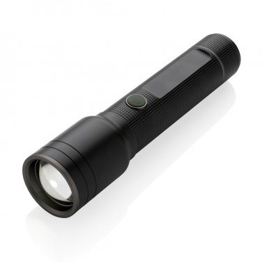 Logo trade promotional gifts image of: RCS recycled aluminum USB-rechargeable heavy duty torch