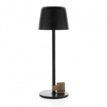 Logo trade promotional giveaways picture of: Zenic RCS recycled plastic USB re-chargable table lamp