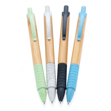 Logo trade promotional giveaway photo of: Bamboo & wheat straw pen