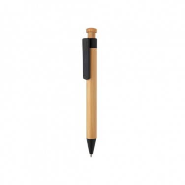 Logotrade promotional item picture of: Bamboo pen with wheatstraw clip