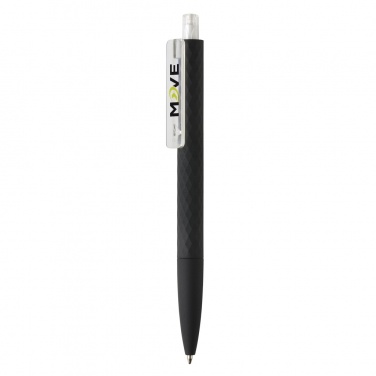 Logo trade promotional items image of: X3 black smooth touch pen