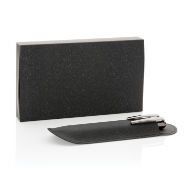 Logotrade promotional merchandise photo of: Recycled leather pen set