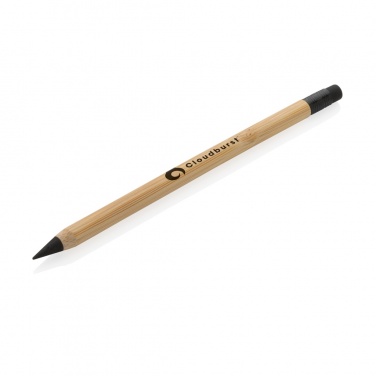 Logotrade promotional item image of: Bamboo infinity pencil with eraser