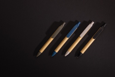 Logo trade promotional giveaway photo of: Write responsible recycled paper barrel pen