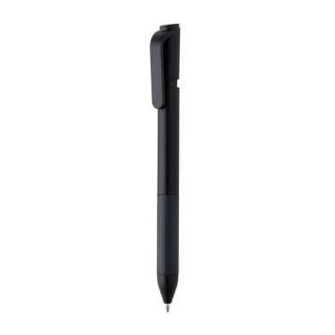 Logo trade promotional products image of: TwistLock GRS certified recycled ABS pen