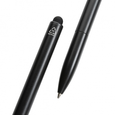 Logo trade promotional gift photo of: Kymi RCS certified recycled aluminium pen with stylus