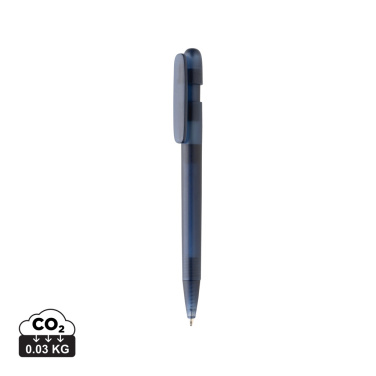 Logo trade promotional giveaways picture of: Devin GRS certified RABS pen transparent