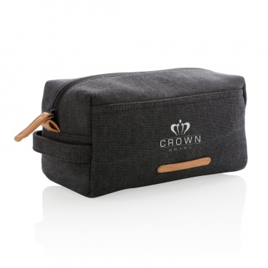 Logotrade promotional gift image of: Canvas toiletry bag PVC free