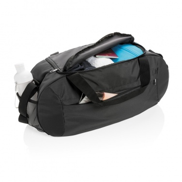 Logo trade business gift photo of: Impact AWARE™ RPET modern sports duffel