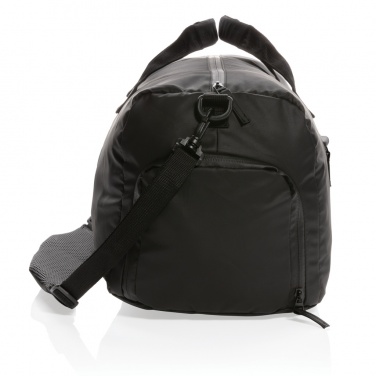 Logo trade promotional gift photo of: Fashion black weekend bag PVC free