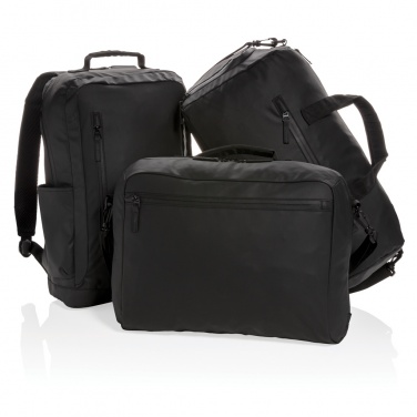 Logotrade corporate gift image of: Fashion black weekend bag PVC free