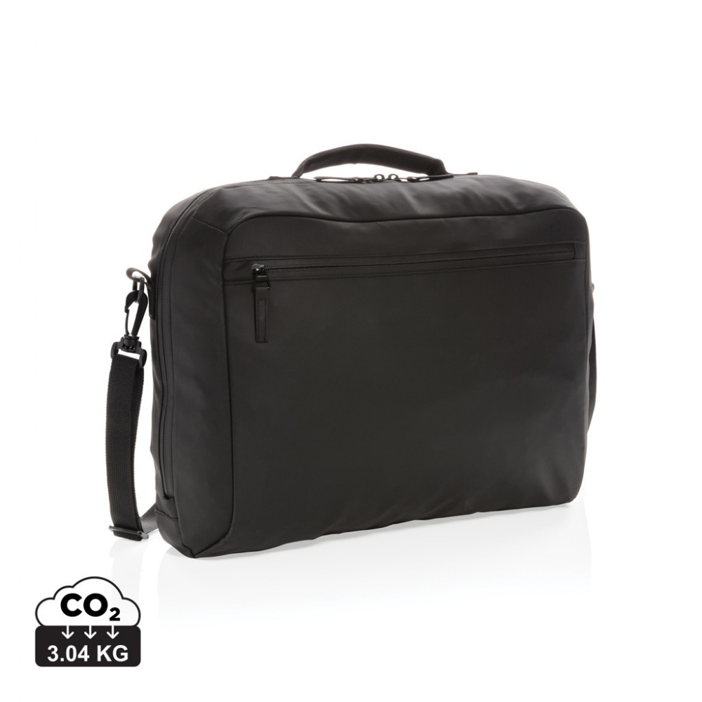 Logo trade promotional items image of: Fashion black 15.6" laptop bag PVC free