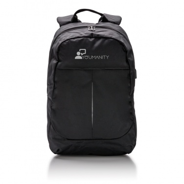 Logo trade promotional merchandise image of: Power USB laptop backpack