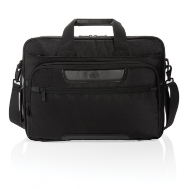 Logo trade promotional gift photo of: Swiss Peak RPET Voyager RFID 15.6" laptop bag