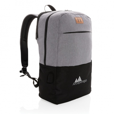 Logotrade promotional items photo of: Modern 15.6" USB & RFID laptop backpack PVC free