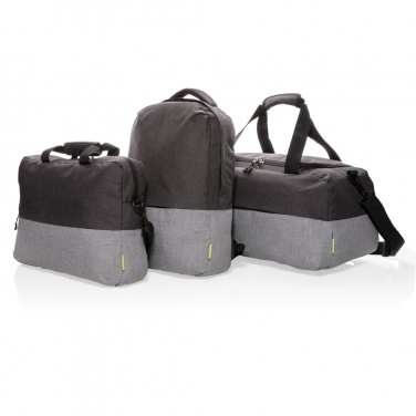 Logotrade promotional gift picture of: Duo colour RPET 15.6" RFID laptop backpack PVC free