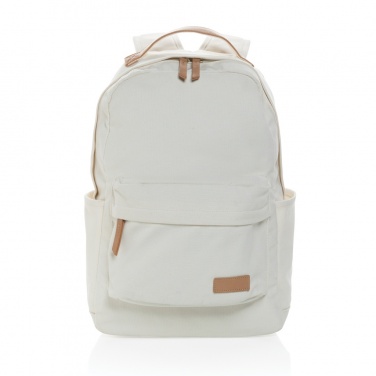 Logo trade business gifts image of: Impact AWARE™ 16 oz. recycled canvas backpack