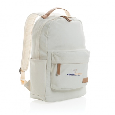 Logo trade promotional merchandise image of: Impact AWARE™ 16 oz. recycled canvas backpack