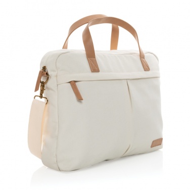 Logo trade advertising products image of: Impact AWARE™ 16 oz. recycled canvas laptop bag