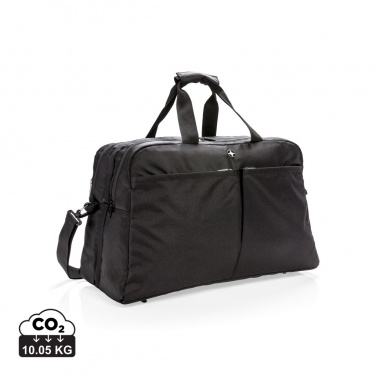 Logo trade promotional merchandise image of: Swiss Peak RFID duffle with suitcase opening