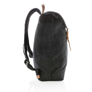 Logo trade advertising products image of: Canvas laptop backpack PVC free