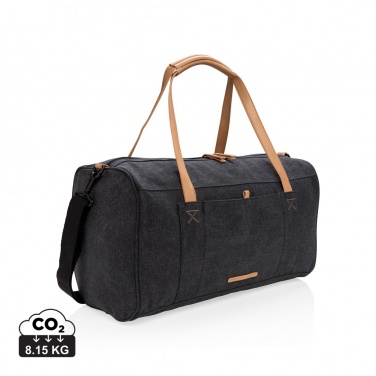 Logotrade promotional gift picture of: Canvas travel/weekend bag PVC free