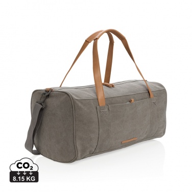 Logo trade corporate gift photo of: Canvas travel/weekend bag PVC free