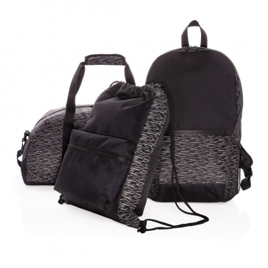 Logo trade promotional giveaways picture of: AWARE™ RPET Reflective laptop backpack