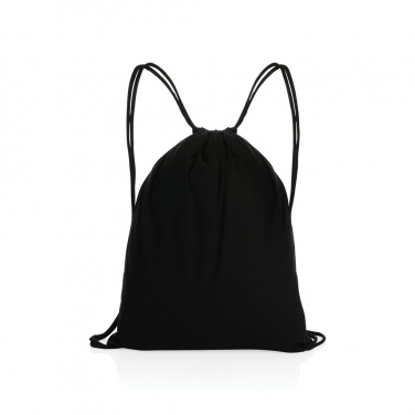 Logotrade promotional item image of: Impact AWARE™ recycled cotton drawstring backpack 145g