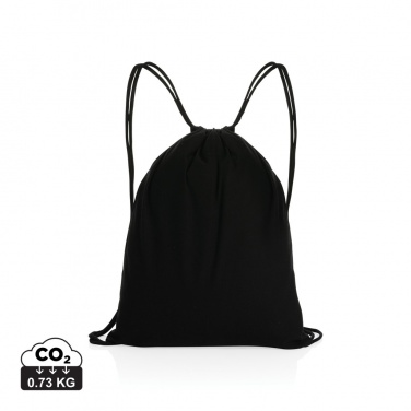 Logotrade promotional product picture of: Impact AWARE™ recycled cotton drawstring backpack 145g