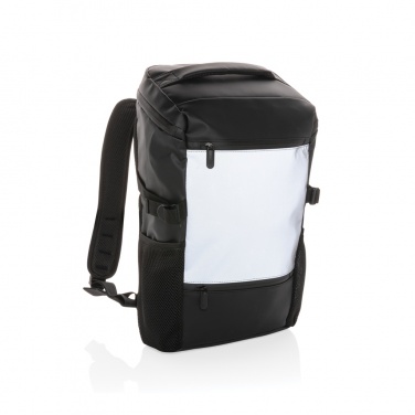 Logo trade promotional merchandise photo of: PU high visibility easy access 15.6" laptop backpack