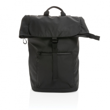 Logo trade business gifts image of: Impact AWARE™ RPET water resistant 15.6" laptop backpack