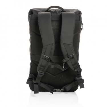 Logo trade promotional products image of: Impact AWARE™ RPET water resistant 15.6" laptop backpack