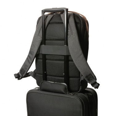 Logo trade promotional merchandise photo of: Impact AWARE™ 300D two tone deluxe 15.6" laptop backpack