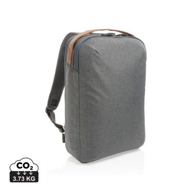 Logotrade promotional gift picture of: Impact AWARE™ 300D two tone deluxe 15.6" laptop backpack