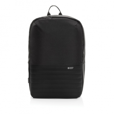 Logo trade corporate gifts picture of: Swiss Peak AWARE™ RFID anti-theft 15.6'' laptop backpack