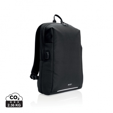 Logotrade promotional items photo of: Swiss Peak AWARE™ RFID and USB A laptop backpack