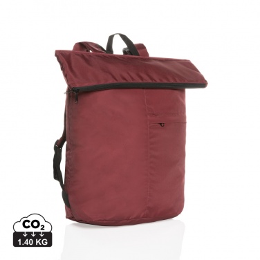 Logotrade corporate gift image of: Dillon AWARE™ RPET lightweight foldable backpack