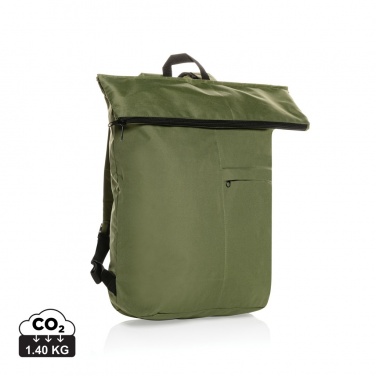 Logo trade promotional merchandise picture of: Dillon AWARE™ RPET lightweight foldable backpack