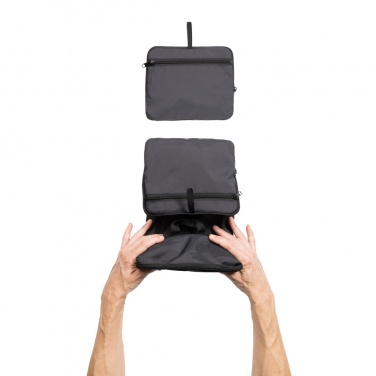 Logo trade business gifts image of: Dillon AWARE™ RPET foldable classic backpack