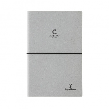 Logo trade corporate gift photo of: A5 recycled leather notebook