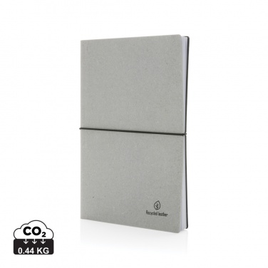 Logo trade promotional product photo of: A5 recycled leather notebook