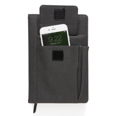 Logo trade corporate gift photo of: Notebook with phone pocket