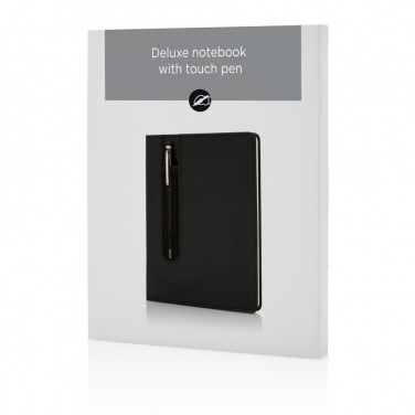 Logotrade promotional items photo of: Standard hardcover PU A5 notebook with stylus pen